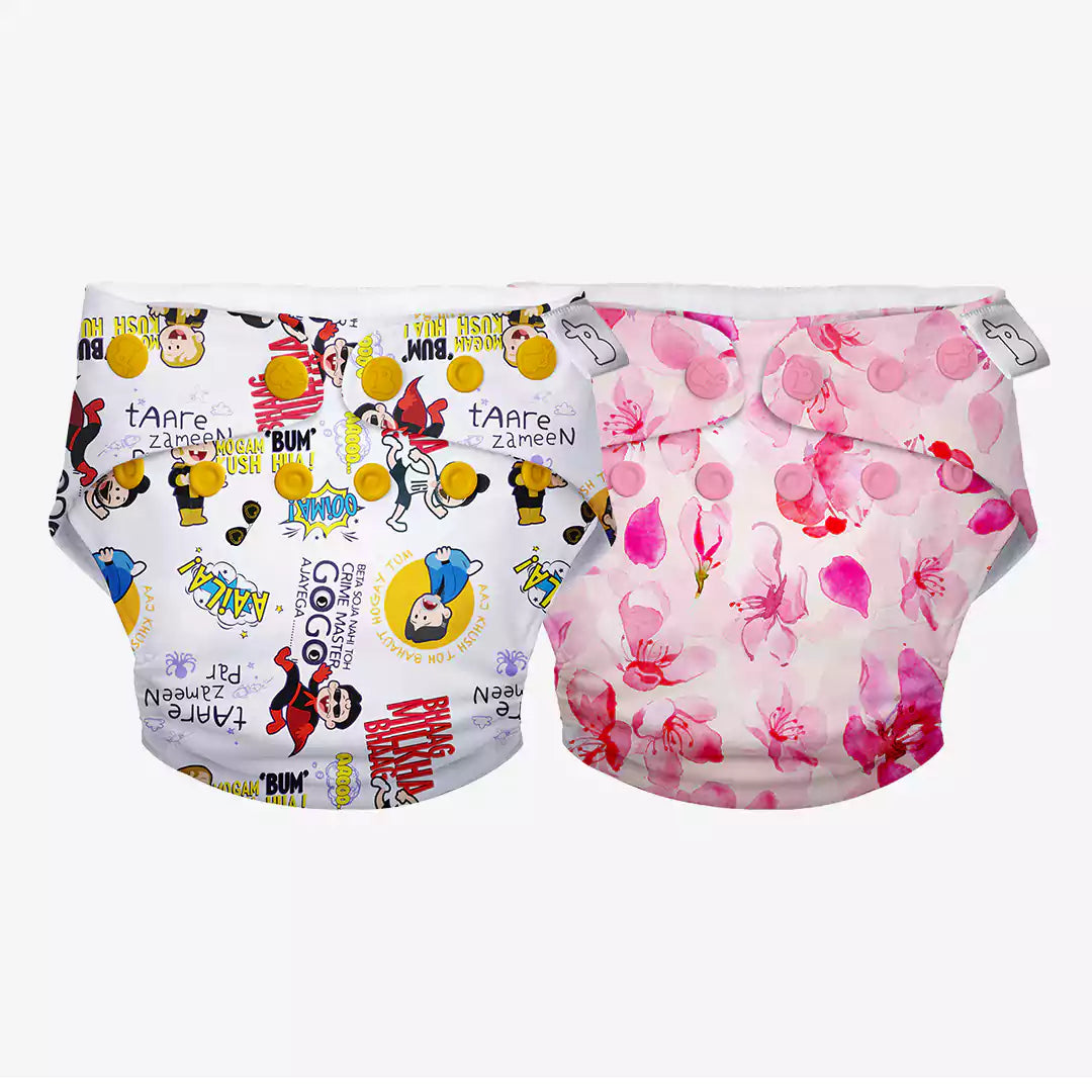 Reusable Freesize UNO Cloth Diaper for Baby