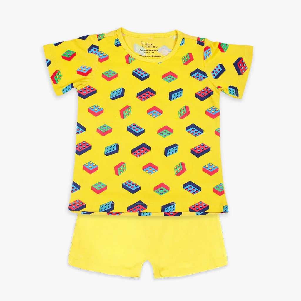 Short Sleeve Top & Shorts Set - Lego Pop - 6 - 12 months