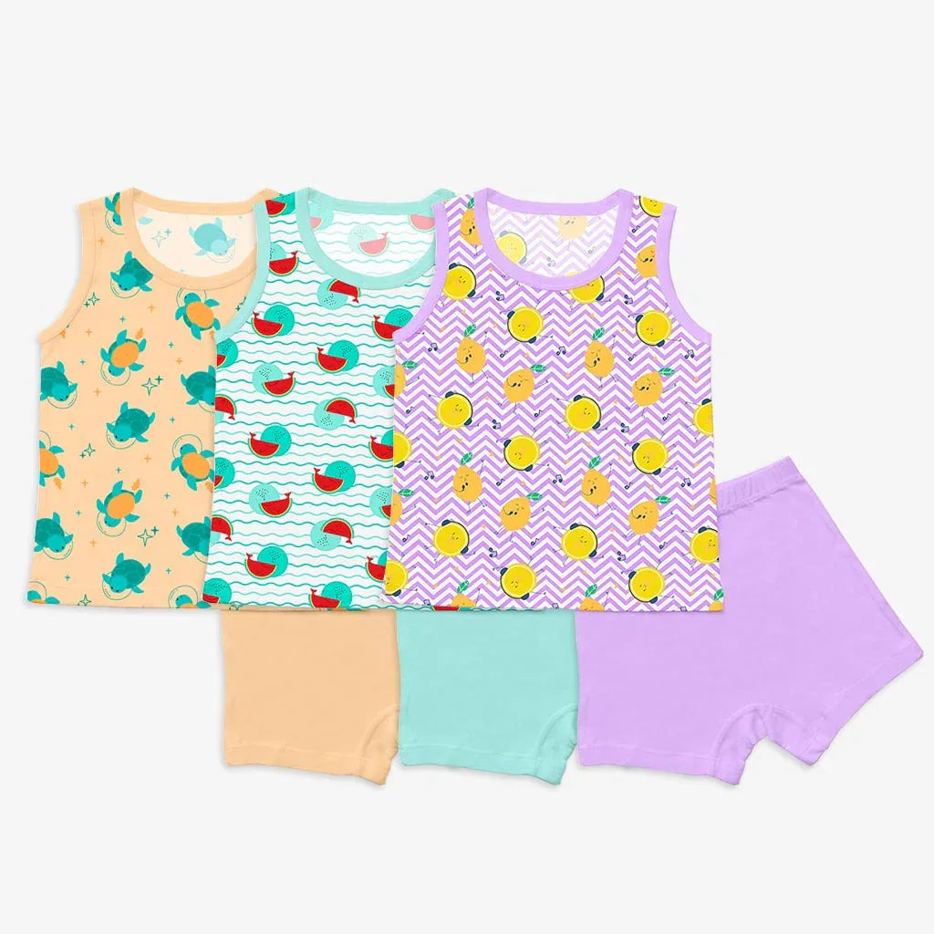 Top & Shorts Set Pack of 3