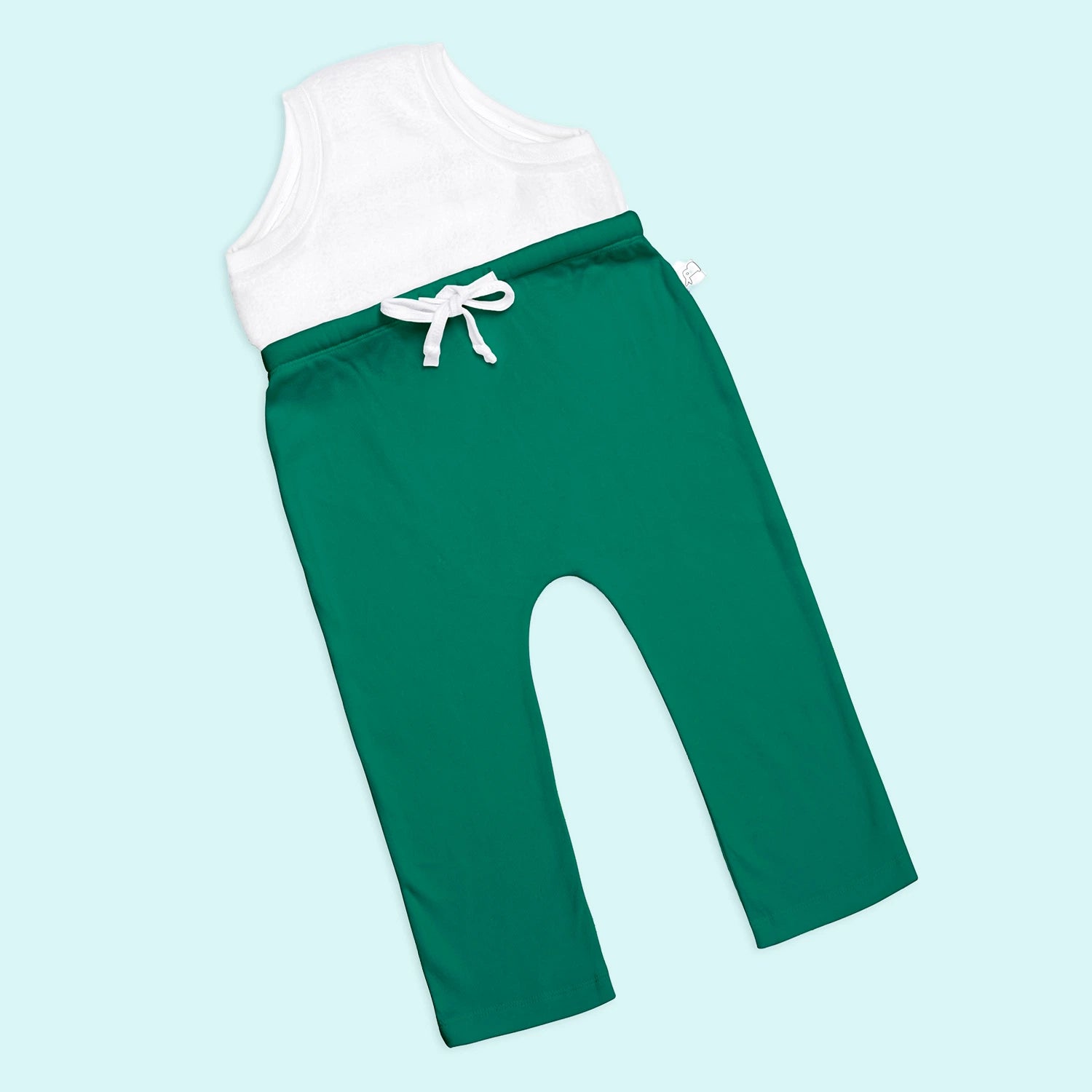 Adjustable Diaper Pants with Drawstrings - Green