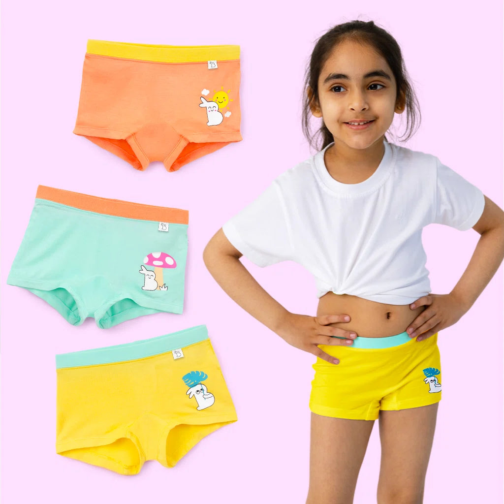 Girl Boyshorts-Eco Wonders 3 Pack