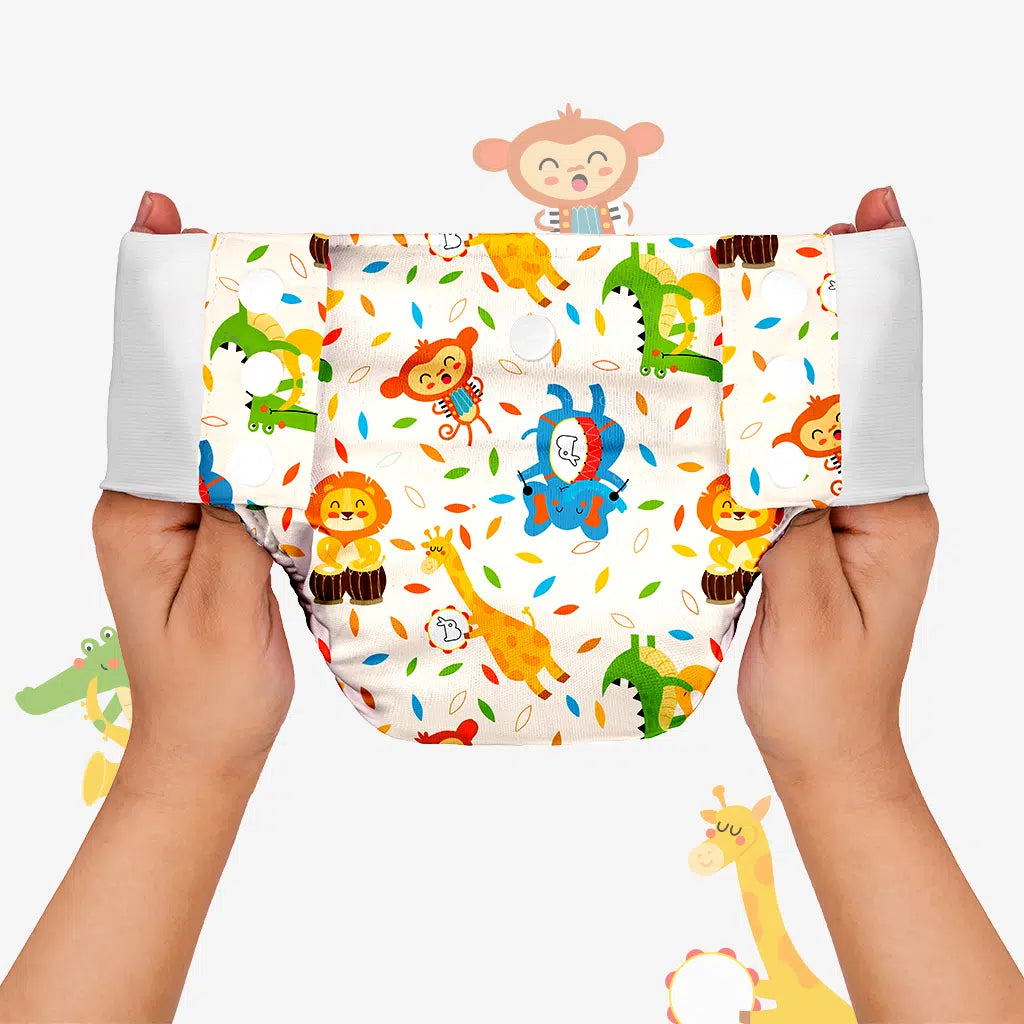 UNO Cloth Diaper Pants-Jungle Beats