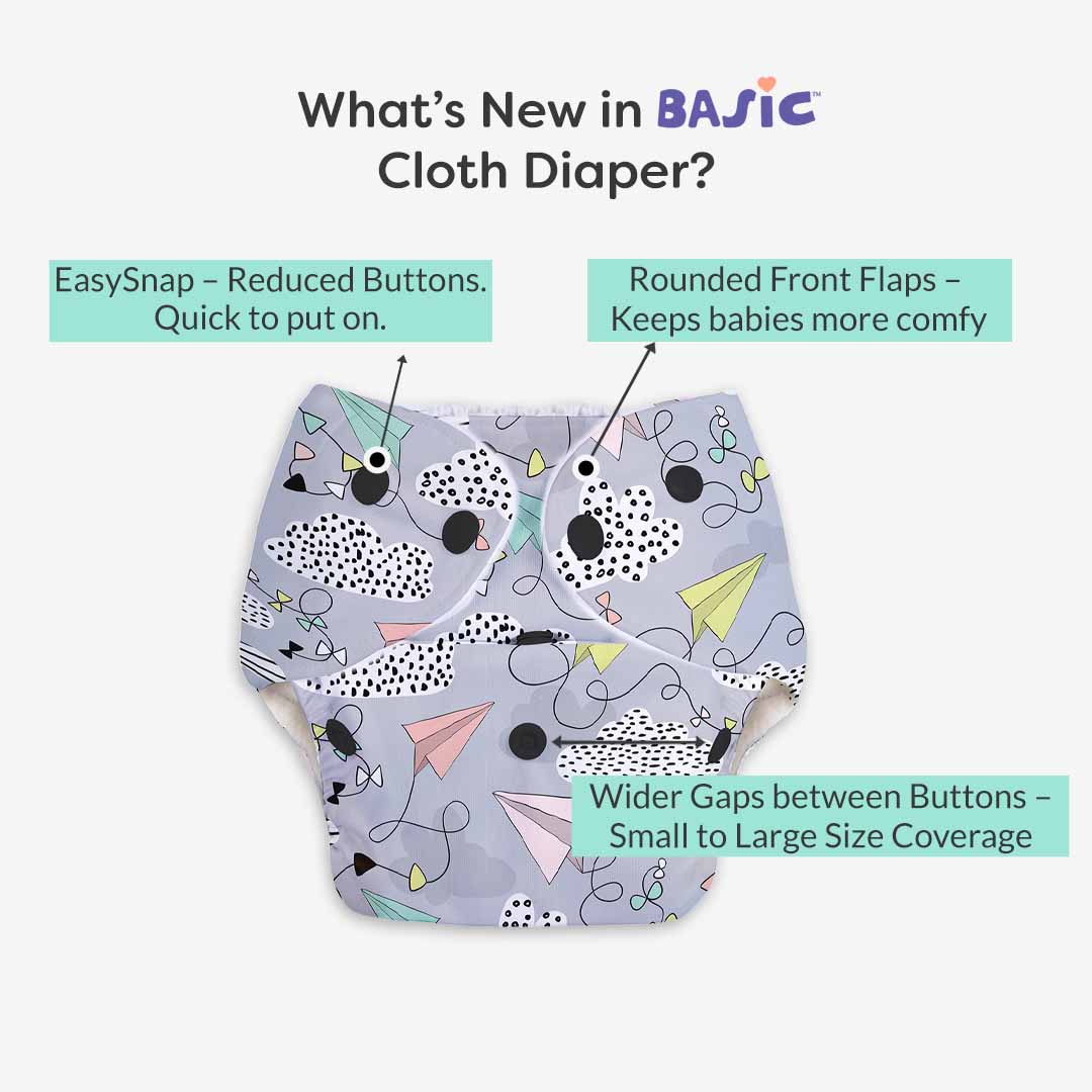 BASIC Cloth Diaper (Airplane)