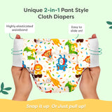 UNO Cloth Diaper Pants Pack of 2 (Jungle Beats & Sweet Twinkles)