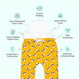 Adjustable Diaper Pants with Drawstrings + 12 Padded Underwear
