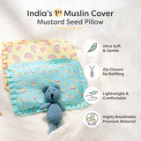 Mustard Seed Pillow with Muslin Cover - Cloud Nest