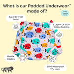 Choose Size & Print for Padded Underwear