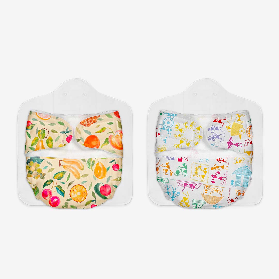 Fruit Burst - White Warli