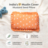 Mustard Seed Pillow with Muslin Cover - Lazy Daisy