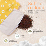 Mustard Seed Pillow with Muslin Cover - Lazy Daisy