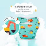 Little Wheels Freesize UNO SuperSoft Cloth Diaper with Velcro