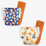 UNO Cloth Diaper Pants Pack of 2 (Jungle Beats & Sweet Twinkles)