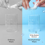 Xtrahydrating 99% Pure Water Wipes Pack of 72, 3x Thicker