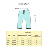 Adjustable Diaper Pants with Drawstrings - Blue