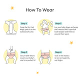 Bubble Buddies Freesize UNO SuperSoft Cloth Diaper with Velcro