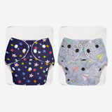 BASIC Cloth Diaper Pack of 2 (Airplane & Bluestar)