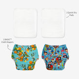 BASIC Cloth Diaper Pack of 2 (Pirates & Peaches)
