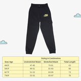 SuperBottoms Premium Joggers for Kids- Black