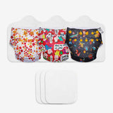 Freesize UNO Cloth Diaper Pack with Pads