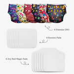 Freesize UNO Cloth Diaper Pack with Pads