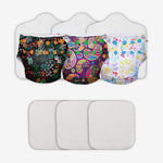 Freesize UNO Cloth Diaper Pack with Pads