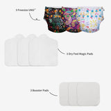 Freesize UNO Cloth Diaper Pack with Pads