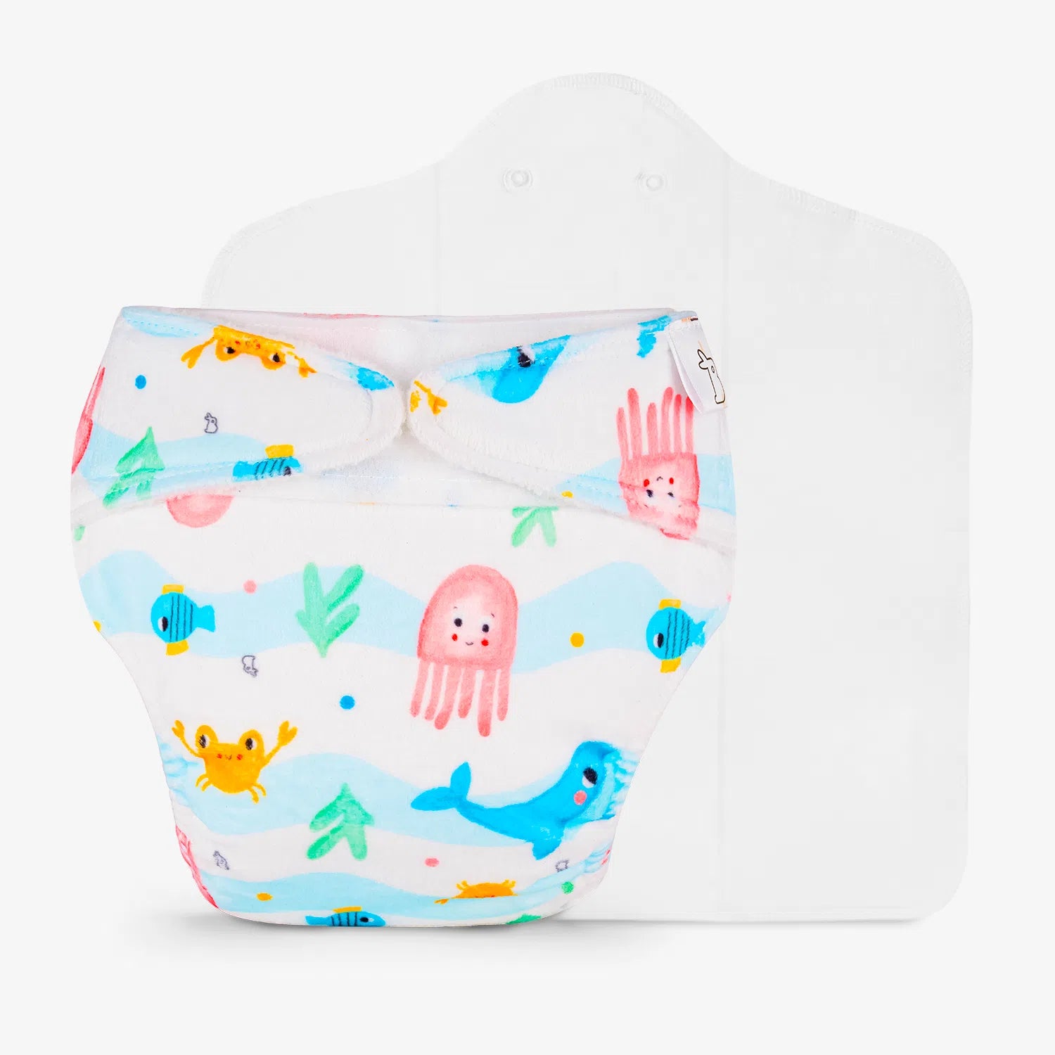 Bubble Buddies Freesize UNO SuperSoft Cloth Diaper with Velcro