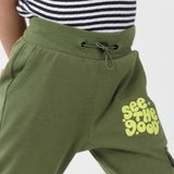 SuperBottoms Premium Joggers for Kids- Olive Green