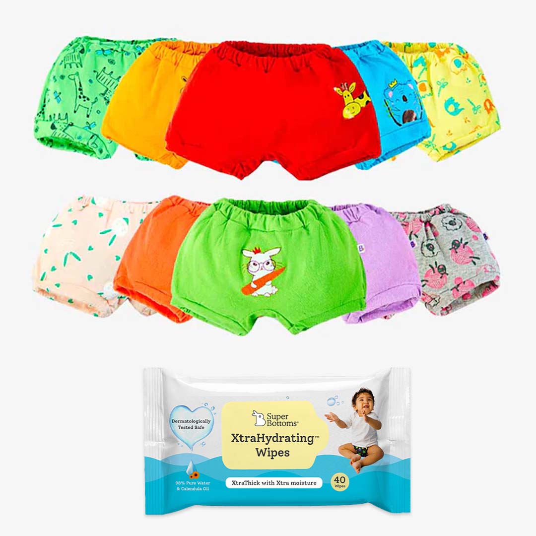 10 BASIC Bloomers + FREE XtraHydrating Wipes 40 pack