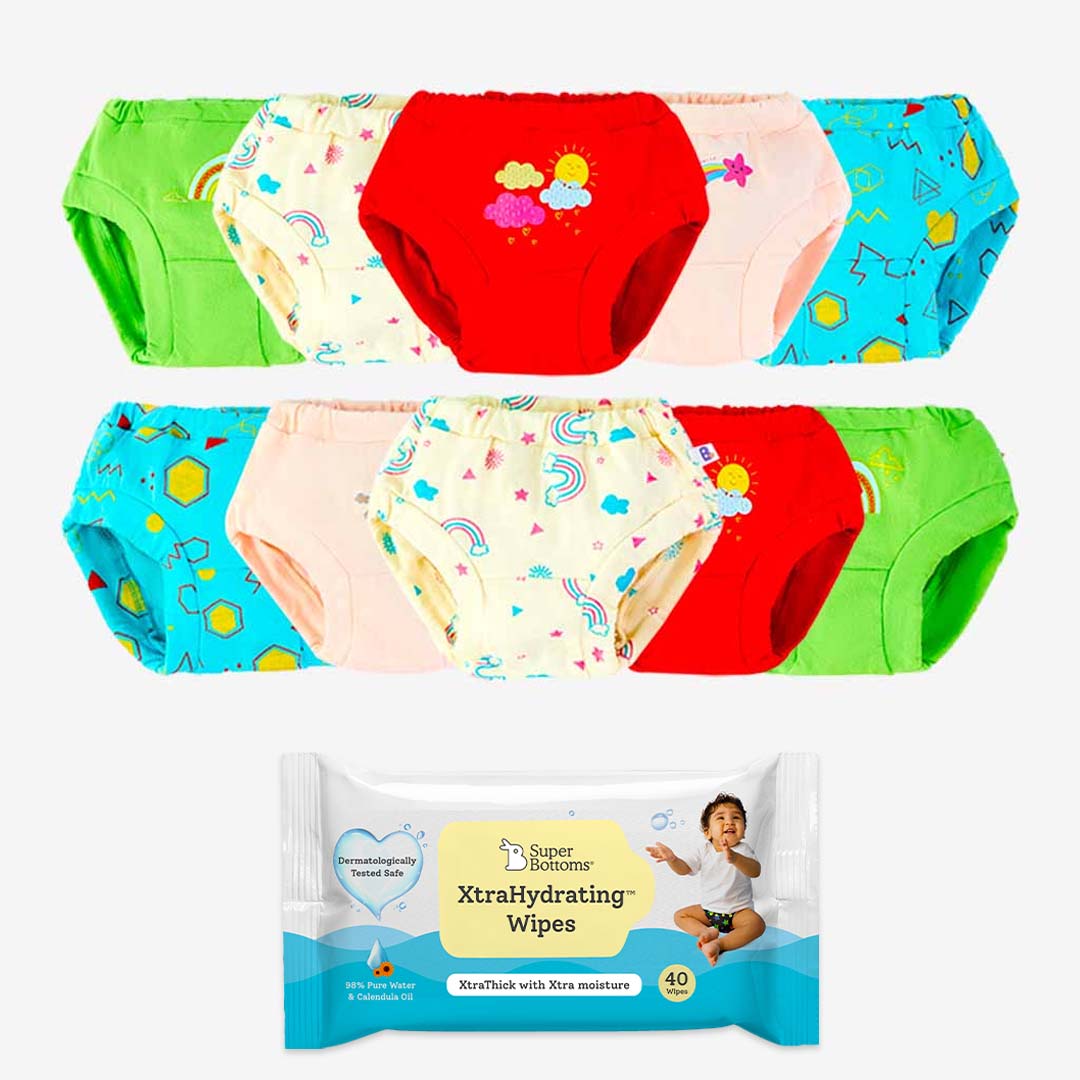 10 Pack BASIC Briefs + FREE Wipes 40 pack