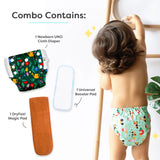 Pull-Up Style Reusable Cloth Diaper Pants Combo