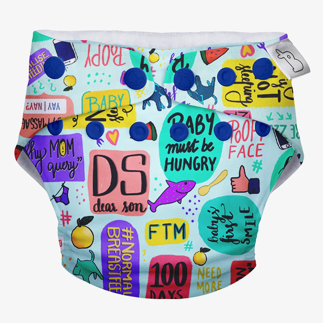 Reusable Freesize UNO Cloth Diaper for Baby