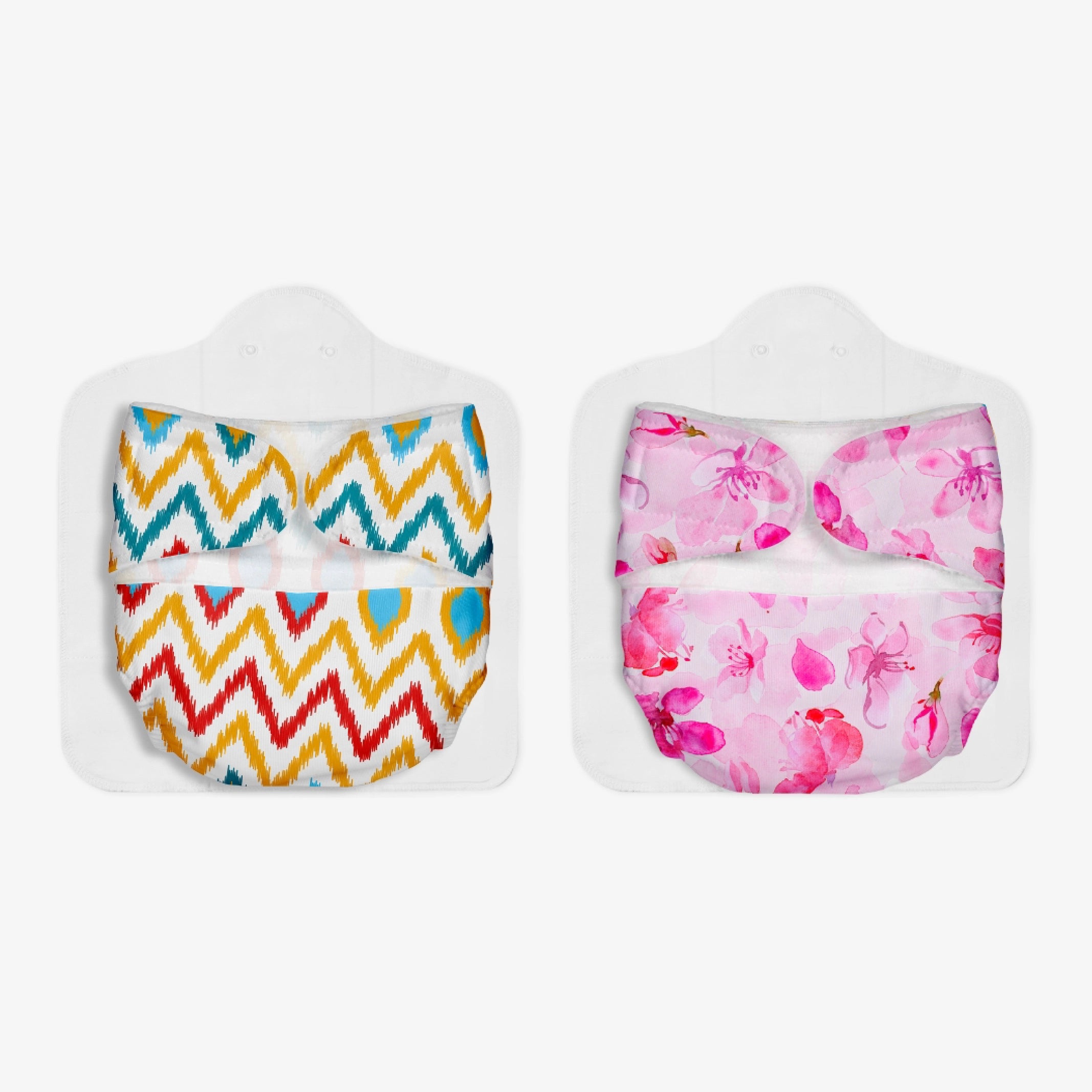Ikat Chevron - Cherry Blossom