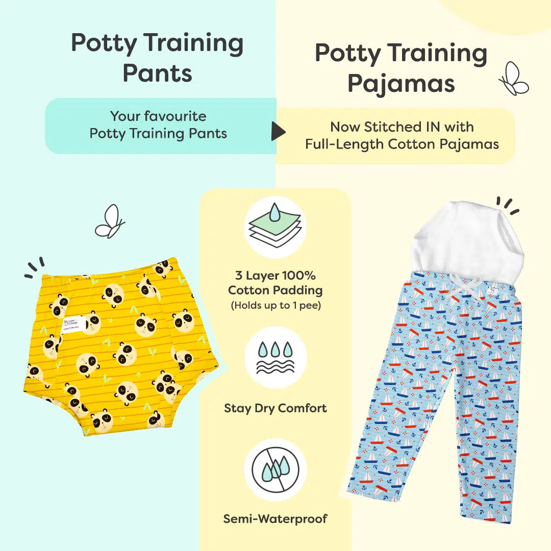 Potty Training Pants vs Pajamas