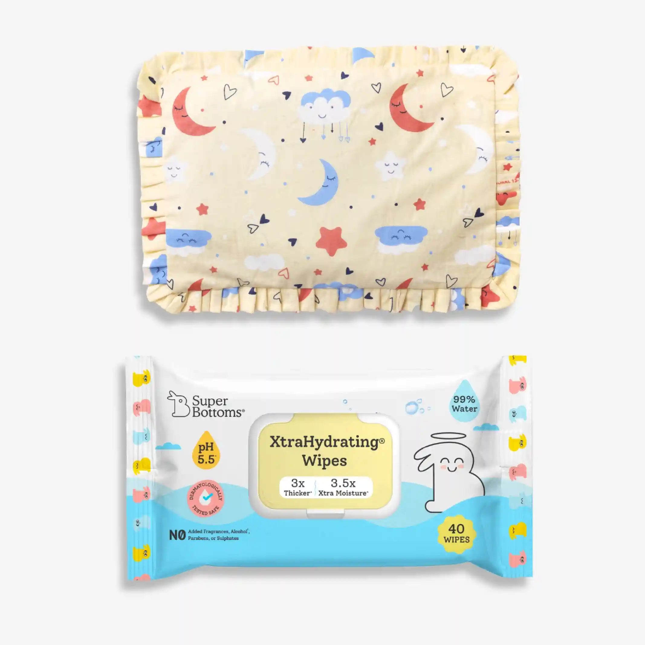 Mustard seed pillow (Sweet Dreams) and XtraHydrating® Wipes - 40 pack