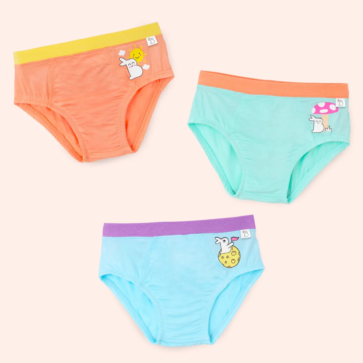 Pack of 3 Boy Briefs (Sunkissed, Twinkle Tushies & Mushroom Magic)