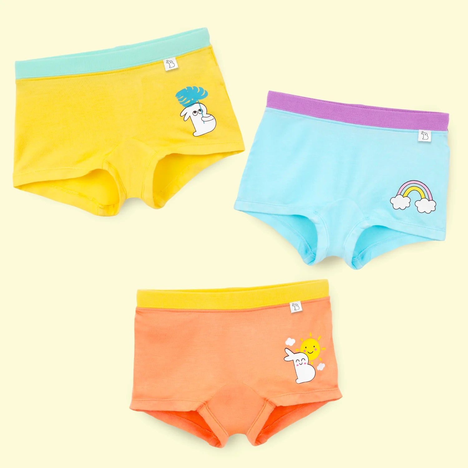 Pack of 3 Girl Boyshorts (Autumn Charm, Sunkissed & Sky Snuggles)