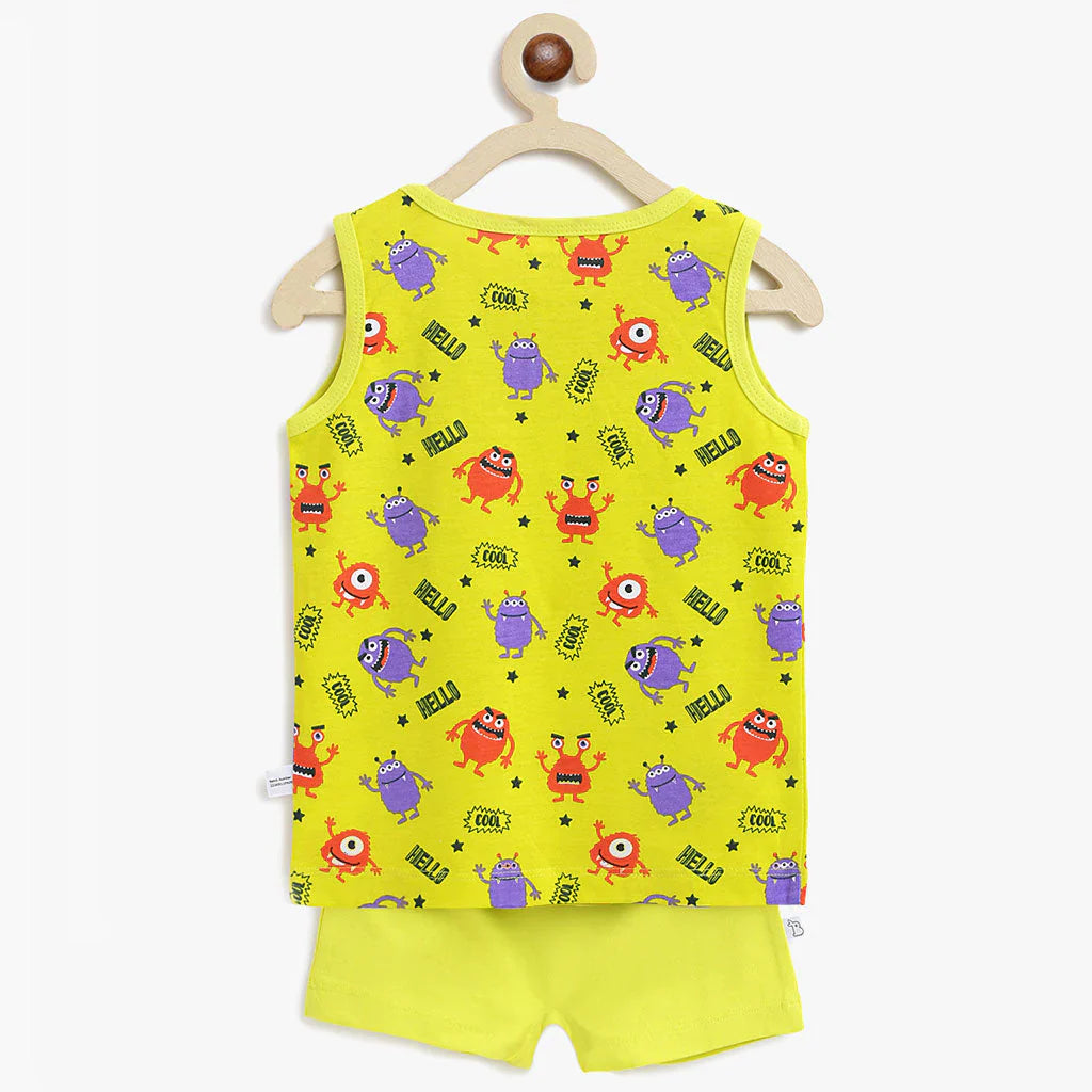 Top & Shorts Set - Mini Monster - 6 - 12 months