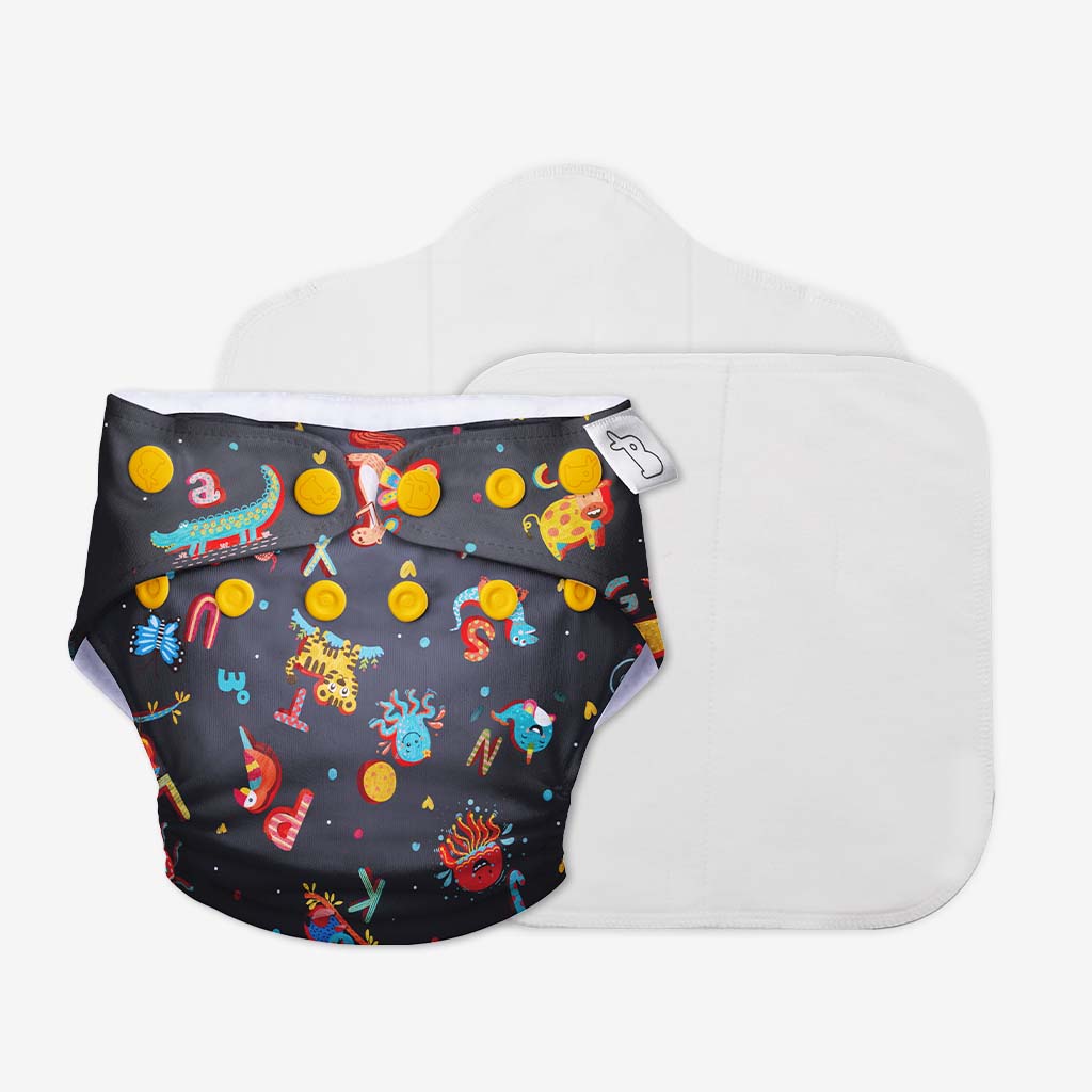 Freesize UNO Cloth Diaper (A for Animal)