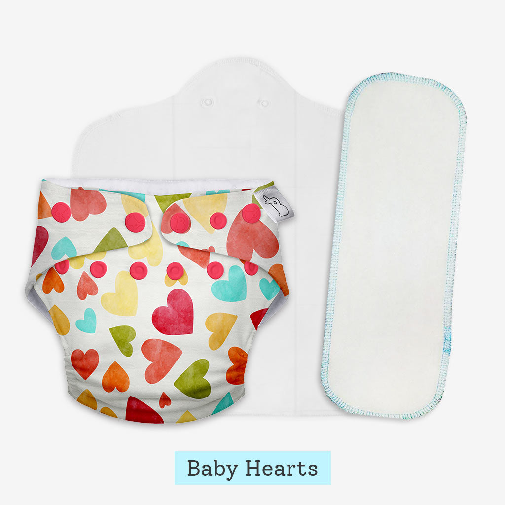 Heavy Wetter Combo (UNO Cloth Diaper + Magic Pad + Very Heavy Wetter Booster Pad)