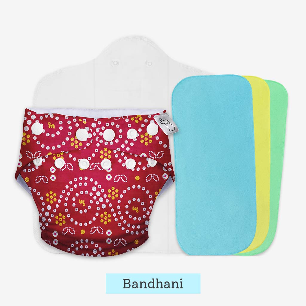Freesize UNO Cloth Diaper Pack with Pads
