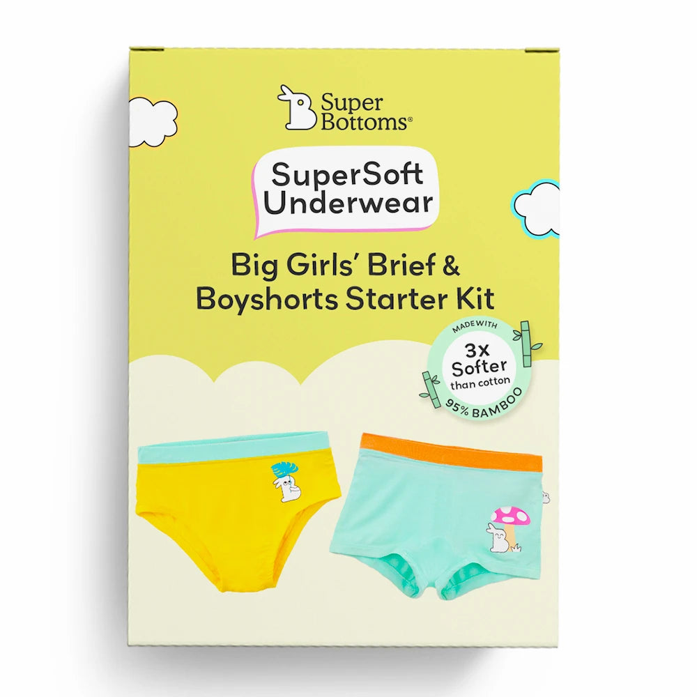 Girl Brief and Boyshort Starter Kit (8-12 Years) - Autumn Charm & Mushroom Magic