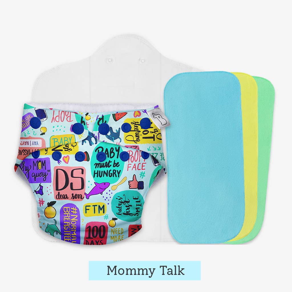 Freesize UNO Cloth Diaper Pack with Pads