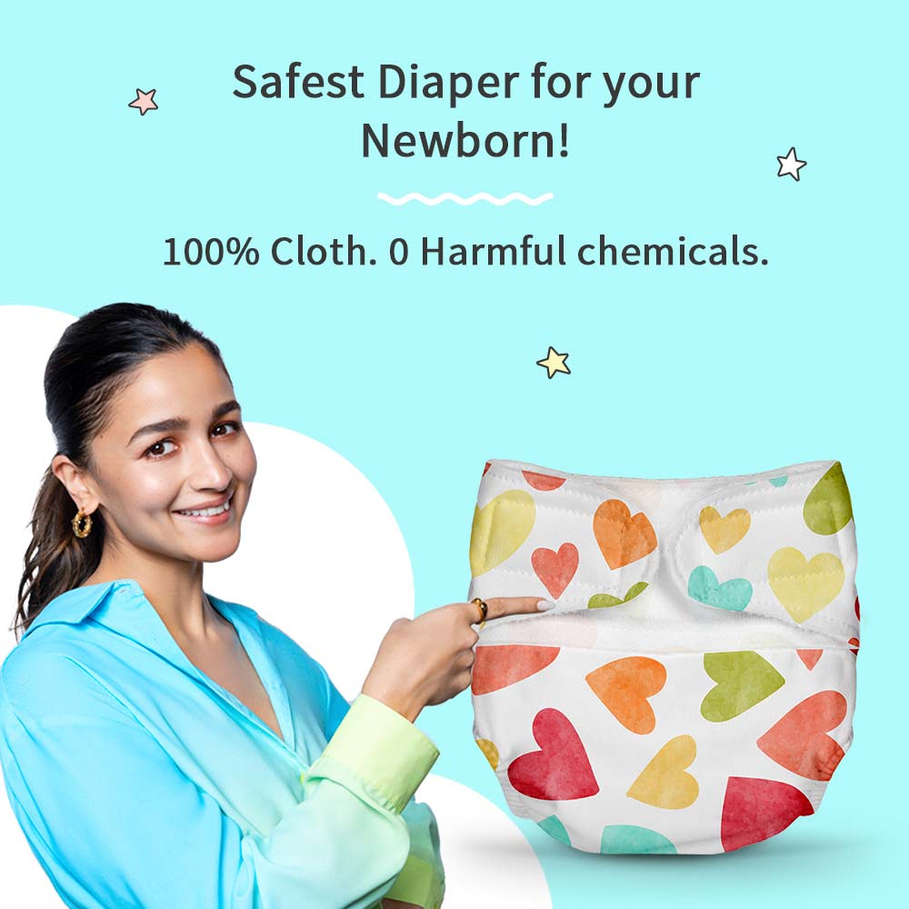 Newborn UNO Cloth Diaper + 3 DryFeel Langot