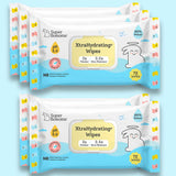 4 pack - SuperBottoms XtraHydrating® 99% Pure Water Wipes (72 pcs)
