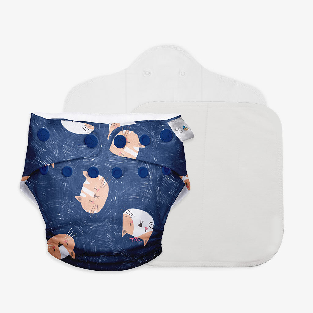 Good Cat-titude Freesize UNO Cloth Diaper