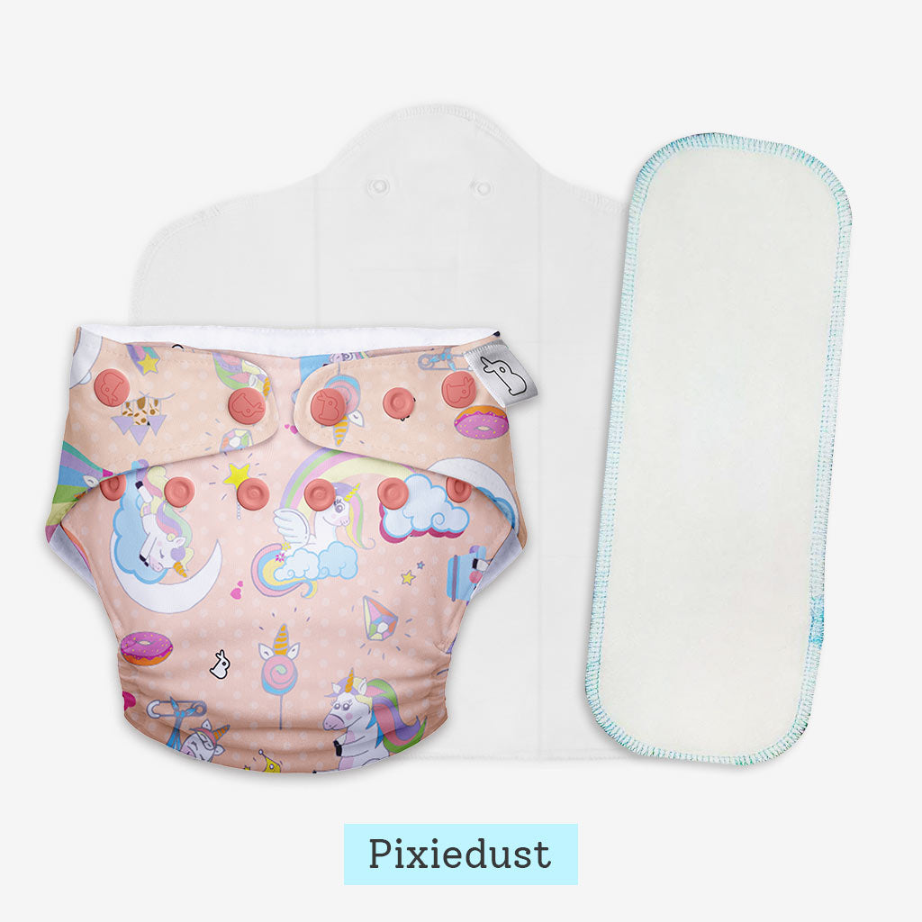 Freesize UNO Cloth Diaper Pack with Pads
