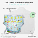 Pixie Dust (Blue) Freesize UNO Cloth Diaper