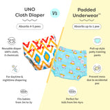Freesize UNO Cloth Diaper with Magic Pad