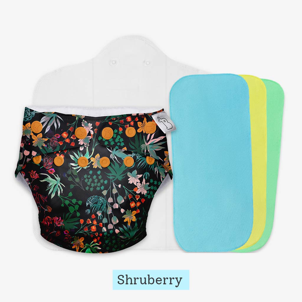 Freesize UNO Cloth Diaper Pack with Pads